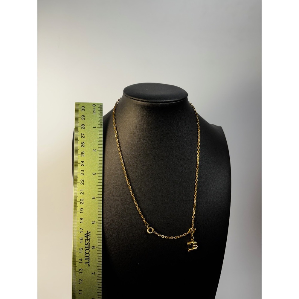 Pendant‎ Necklace Gold Tone Delicate Binocular Charm Kidcore - Picture 5 of 6